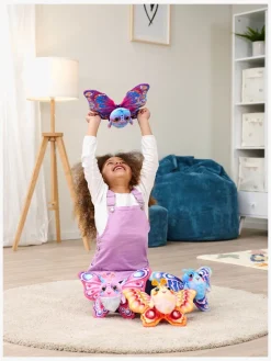 Fluffyfly Bamse Sommerfugl, Blå