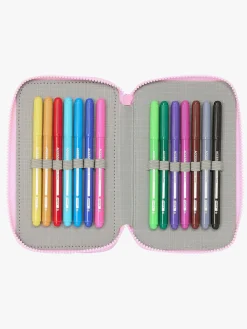 Frozen Cool Days Tredelt Penalhus, Lyserød/Turkis