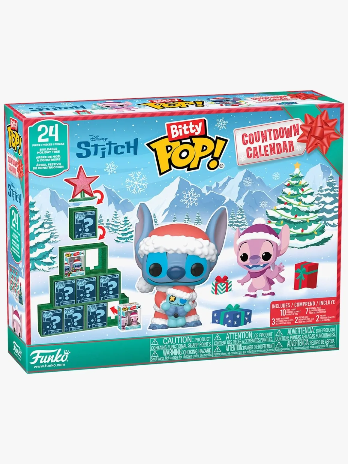 Funko Bitty Julekalender 2025 Disney Stich Holiday