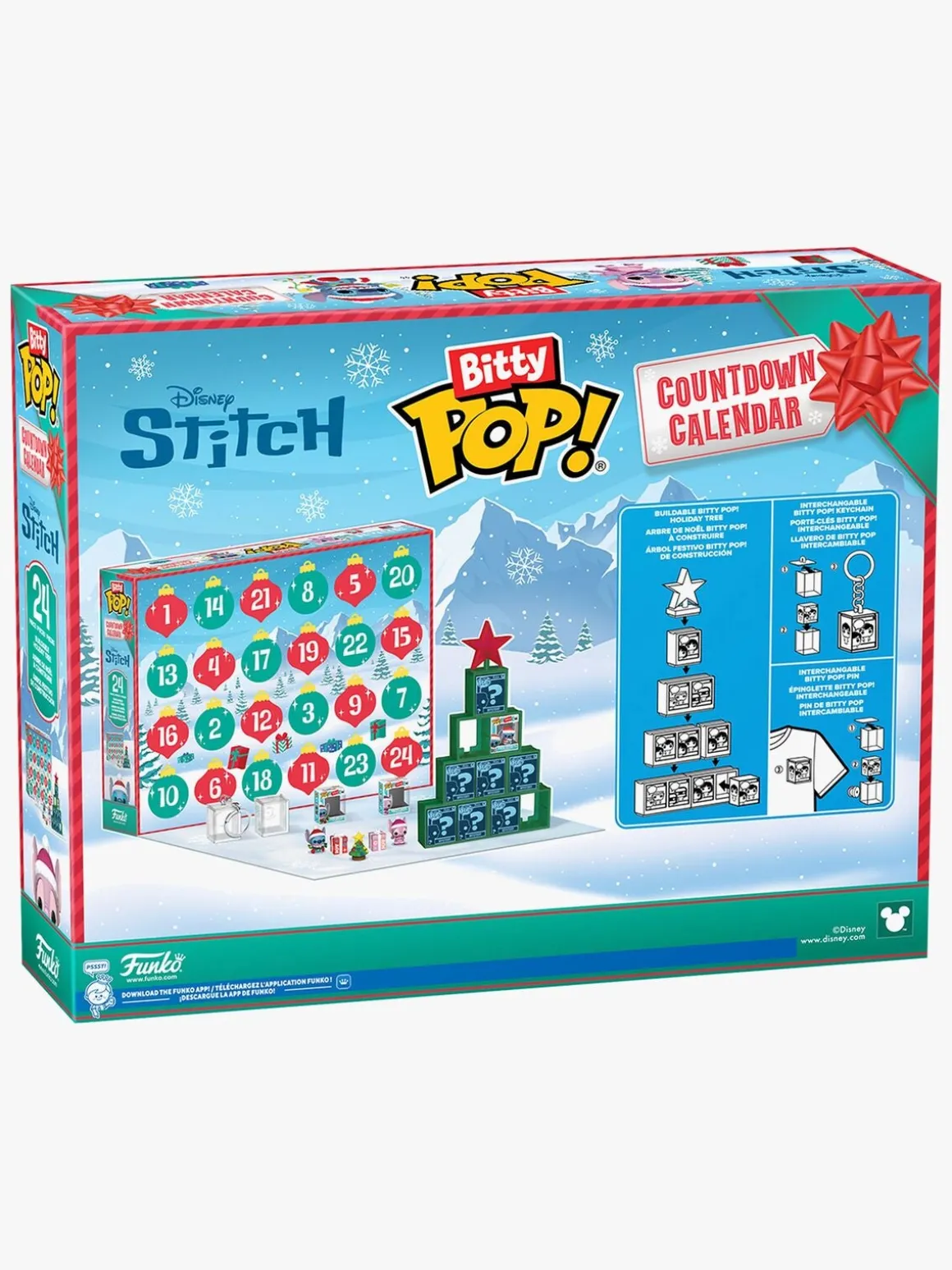 Funko Bitty Julekalender 2025 Disney Stich Holiday