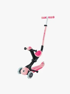 Globber Go-Up Deluxe Lights Trehjulet Løbehjul, Pastel Pink
