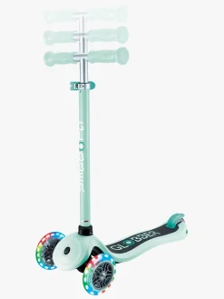 Globber Primo Sammenklappelig Lights V2 Trehjulet Løbehjul, Pestel Mint