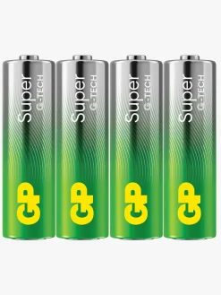 GP Super Alkaline G-TECH AA/LR6 Batterier 4-Pak