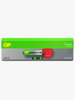 GP Super Alkaline G-TECH AA/LR6 Batterier 12-Pak