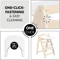 Hauck Arketa Click Højstolsbakke, White