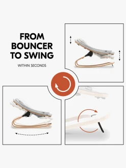 Hauck Eco 3-i-1 Skråstol til Højstol, Light Grey