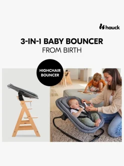 Hauck 3-i-1 Skråstol til Højstol, Dark Grey Melange