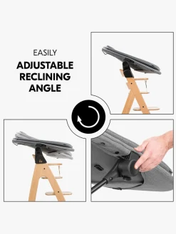 Hauck 3-i-1 Skråstol til Højstol, Dark Grey Melange