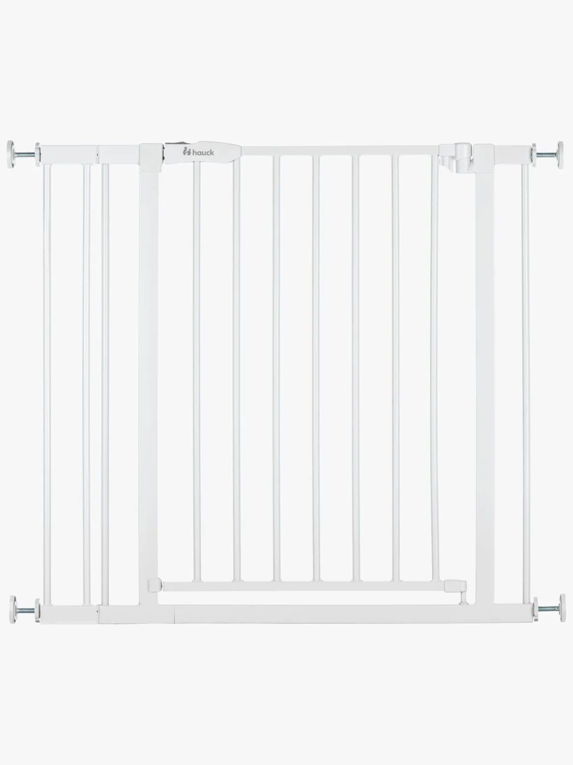 Hauck Open N Stop 2 Sikkerhedsgitter + 9 cm Forlængerdel, White