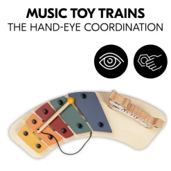 Hauck Play Music Aktivitetslegetøj til Legebakke, Zebra