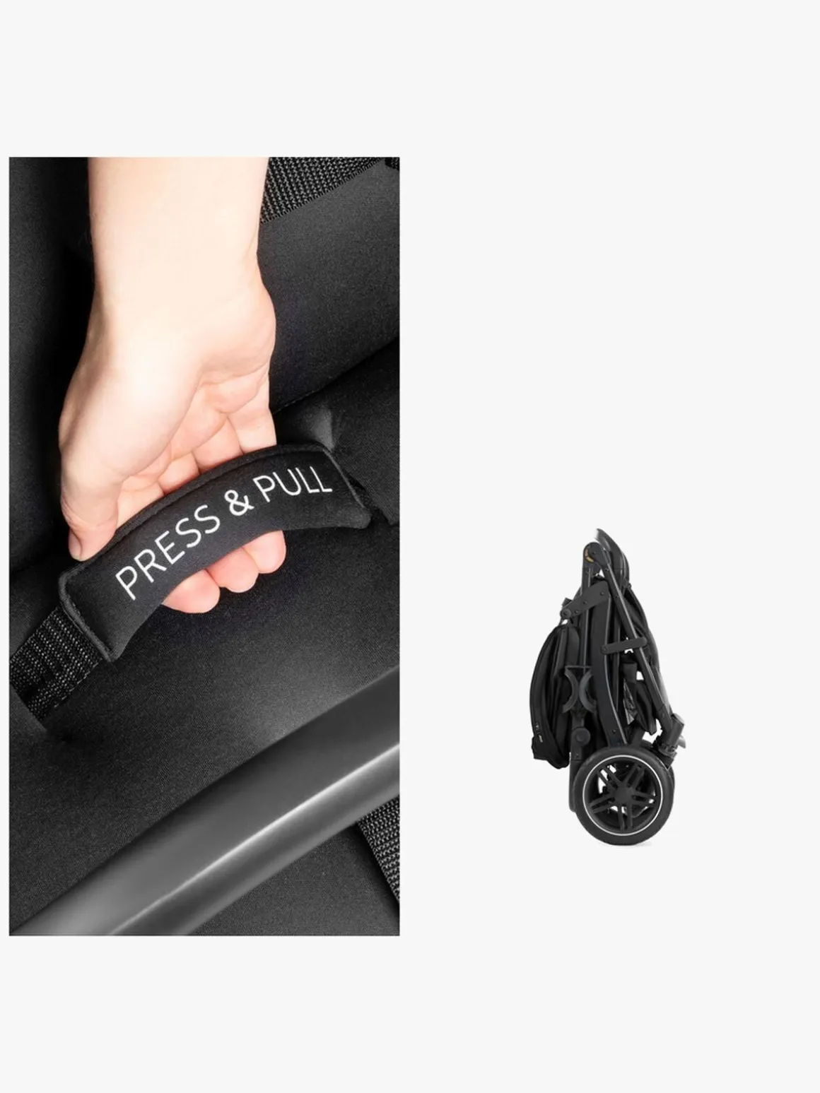 Hauck Rapid 4D Klapvogn, Sort