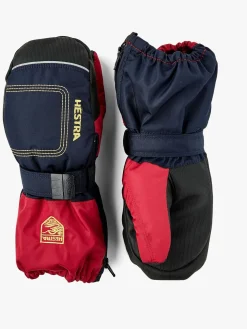 Hestra Baby Zip Long Vanter, Dark navy/Red