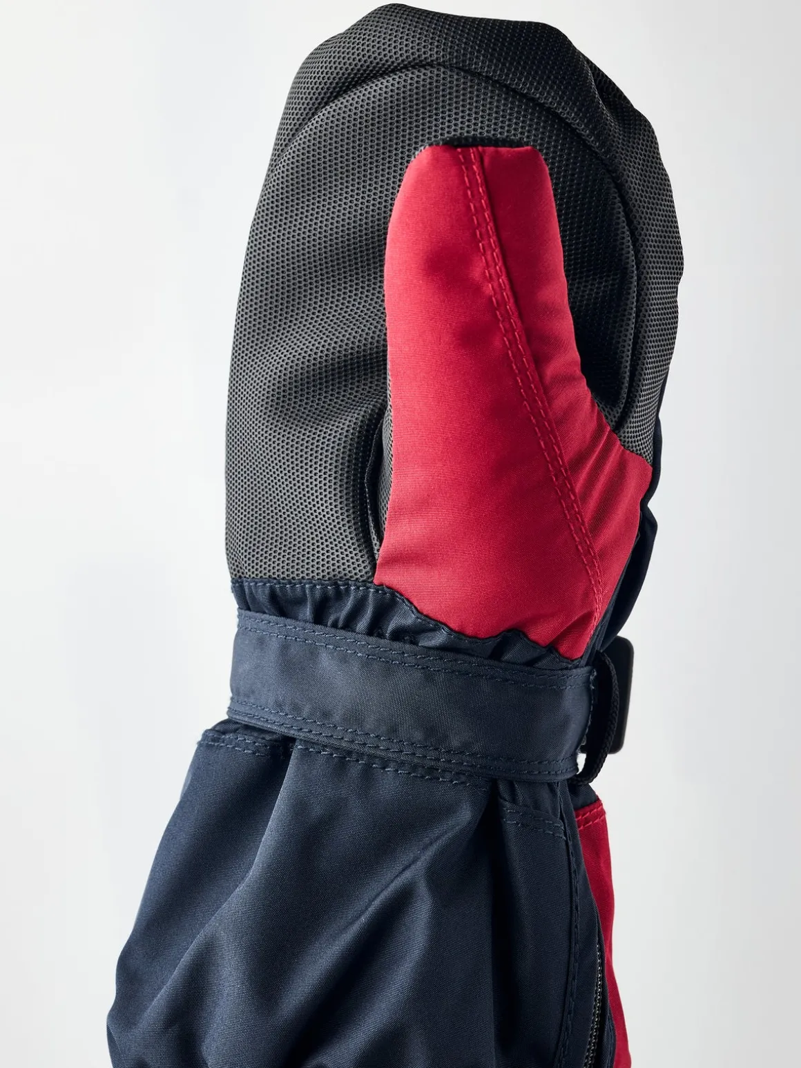 Hestra Baby Zip Long Vanter, Dark navy/Red