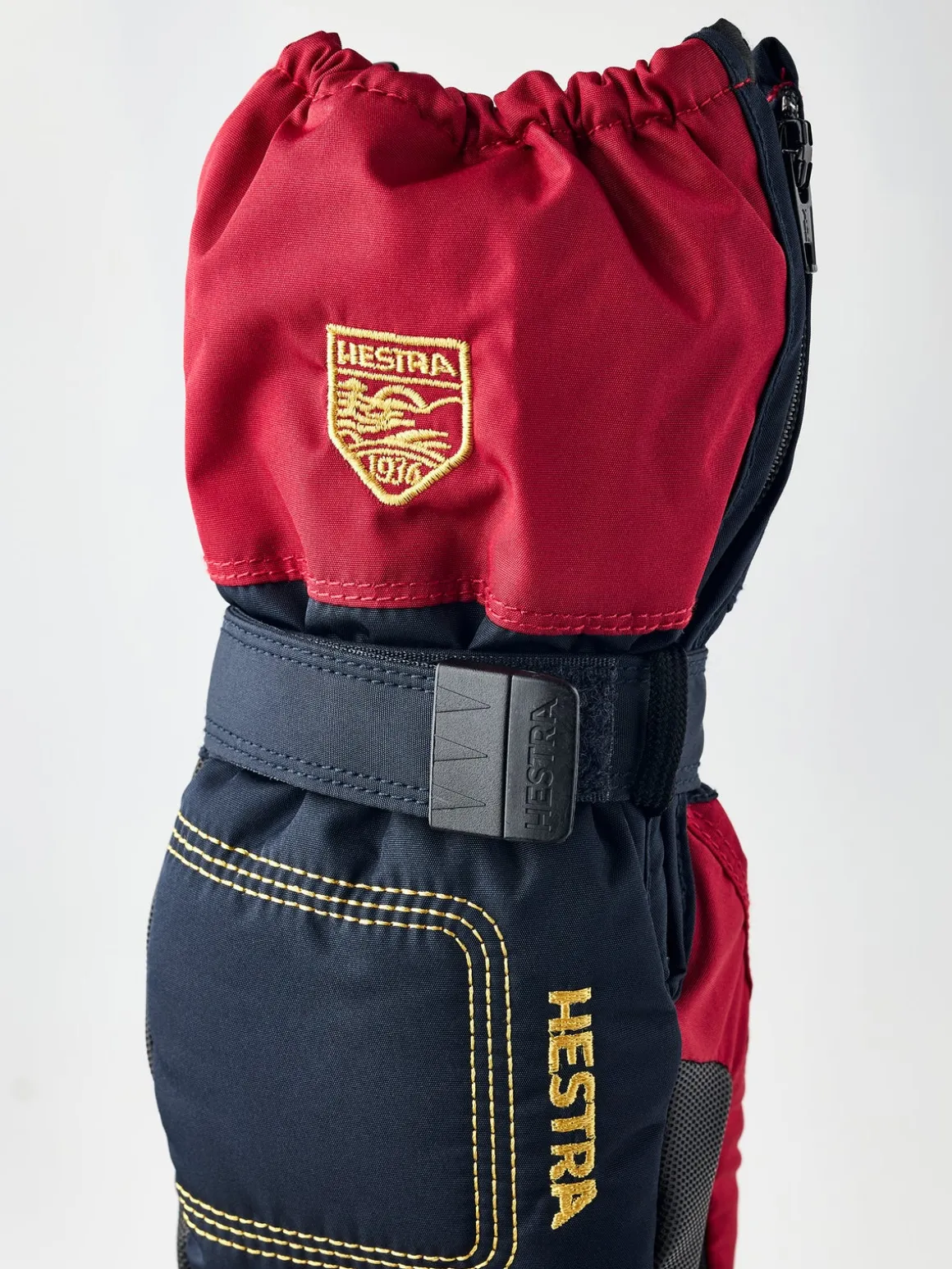 Hestra Baby Zip Long Vanter, Dark navy/Red