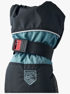 Hestra Kids Czone Vanter, Black/Petrol