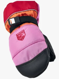 Hestra Kids Czone Vanter, Cerise/Light orange