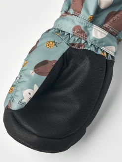 Hestra Vanter Baby Zip Long, Sea blue Print