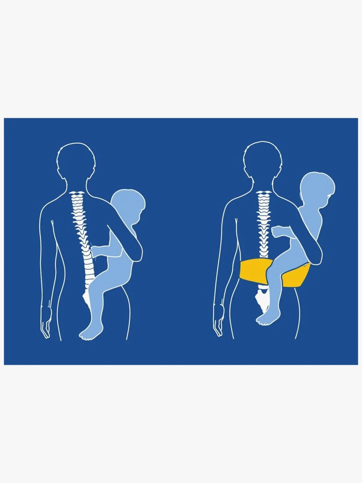 Hippychick Hoftesæde, Denim Blue