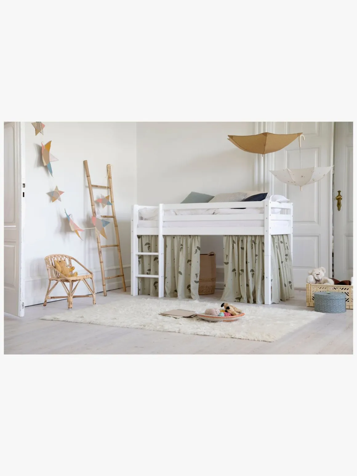 Hoppekids Basic Halvhøj Seng 70x160, Hvid