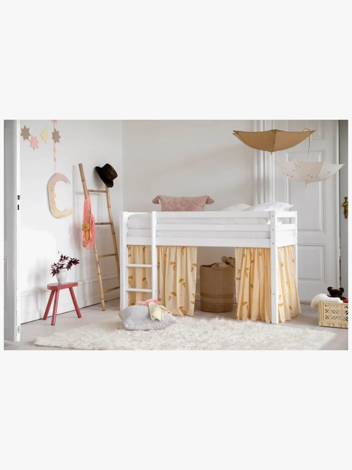 Hoppekids Basic Halvhøj Seng 70x160, Hvid