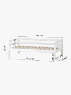 Hoppekids ECO Dream Juniorseng med Sengehest 90x200, Hvid