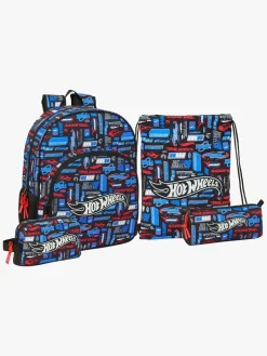 Hot Wheels Rygsæk 19L, Gymnastikpose, Køletaske & Penalhus, Challenger