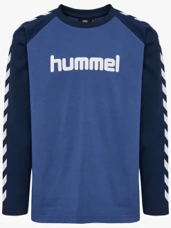 Hummel Boys  Langærmet T-shirt, True Navy