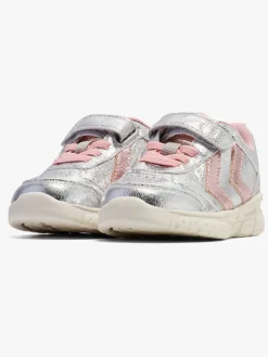 Hummel Crosslite Glitter Infant Sneakers, Silver