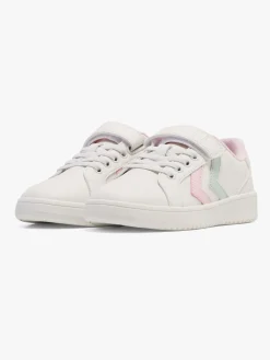Hummel Derby Court Jr Sneakers, White/Pink