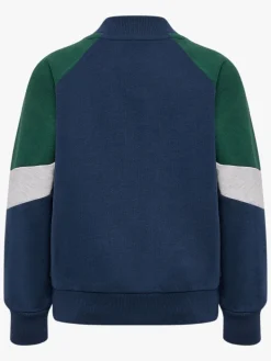 Hummel Loose Block Mini Full-Zip Trøje, Dress Blues