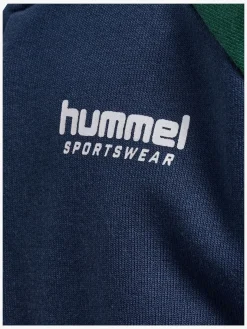 Hummel Loose Block Mini Full-Zip Trøje, Dress Blues