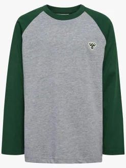 Hummel Raglan Loose T-shirt, Dark Green
