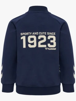 Hummel Stripy Full-Zip Trøje, Black Iris