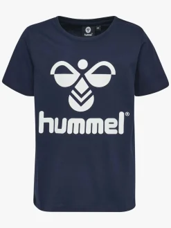 Hummel Tres T-shirt, Black Iris