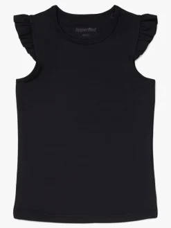 Hyperfied Frill Tank Top, Anthracite