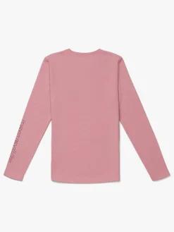 Hyperfied Jersey Logo Long Sleeve Top, Blush