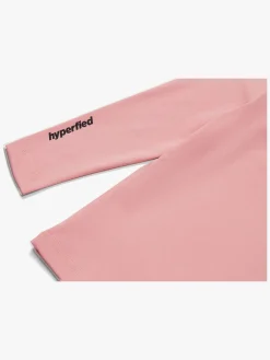 Hyperfied Long Sleeve Logo Top, Blush