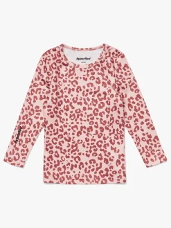 Hyperfied Long Sleeve Logo Top, Pink Leo