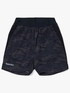 Hyperfied Mesh Shorts, Grey Camo