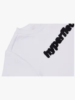 Hyperfied Running Short Sleeve Logo Sweatshirt, Snow White