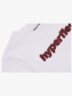 Hyperfied Short Sleeve Logo Sweatshirt, Snow White