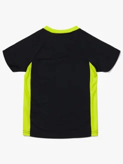 Hyperfied V-Neck Neo Logo T-Shirt, Anthracite