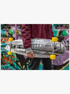 Impulse Longboard, Grå/Gul