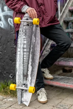 Impulse Longboard, Grå/Gul