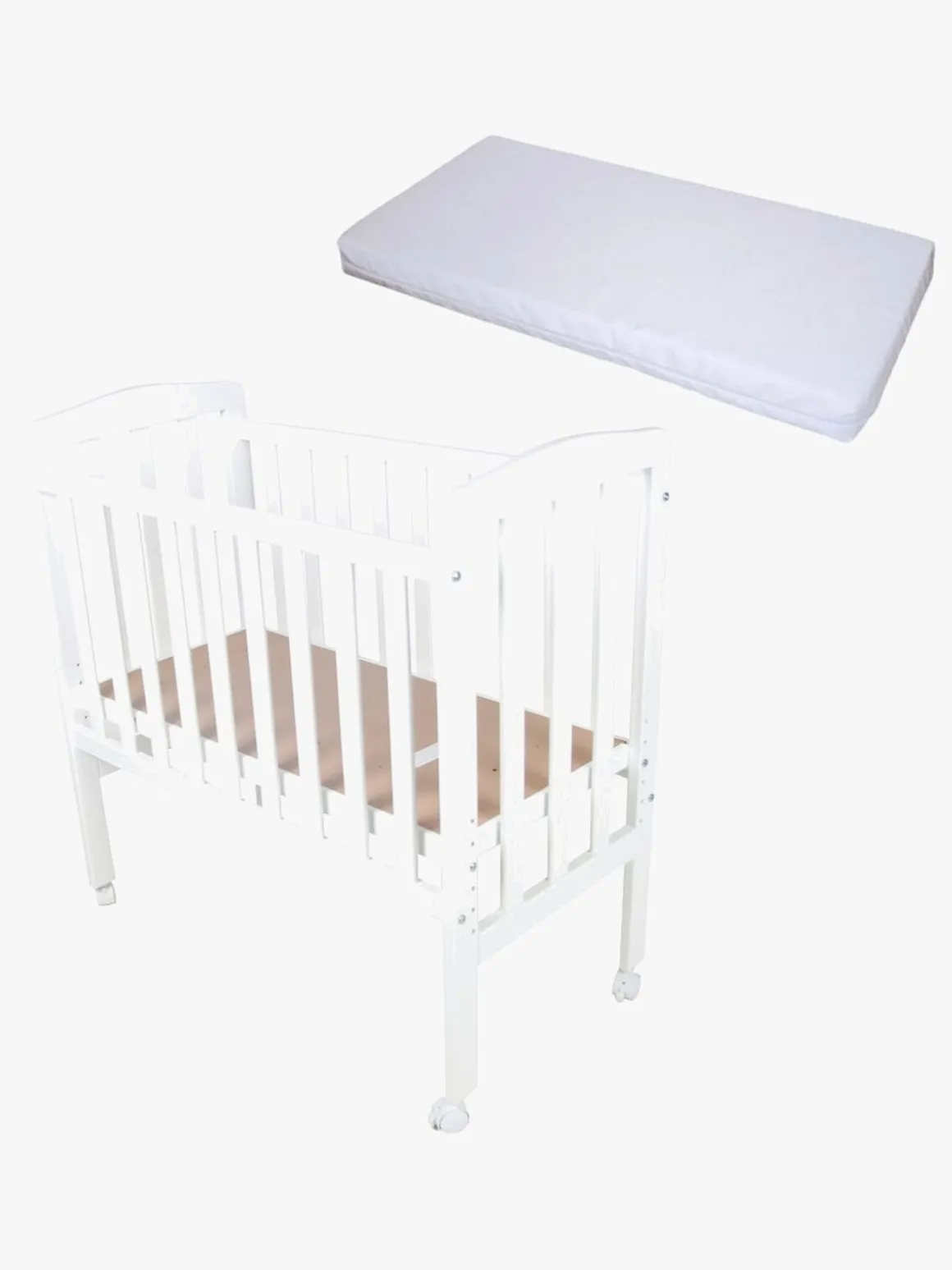 JLY ALICE Tremmeseng med BabyDan Madras Comfort 40x84, Hvid