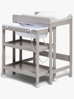 JLY Dream Puslebord med Badebalje, Warm Grey