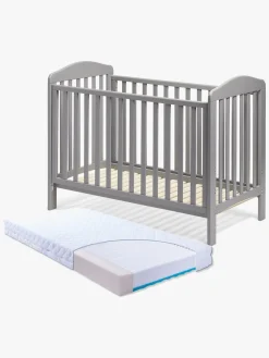 JLY ELLA Dream Lux Dropside Tremmeseng, Grå & BabyMatex Madras