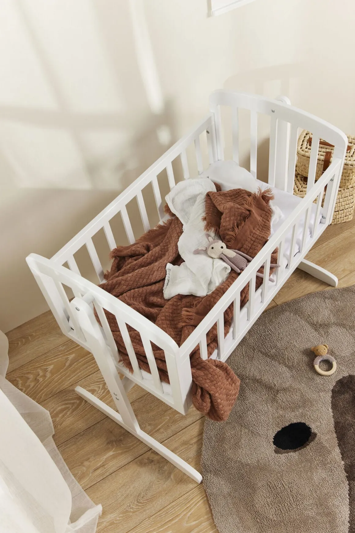 JLY MOA Madras 45x85, Hvid