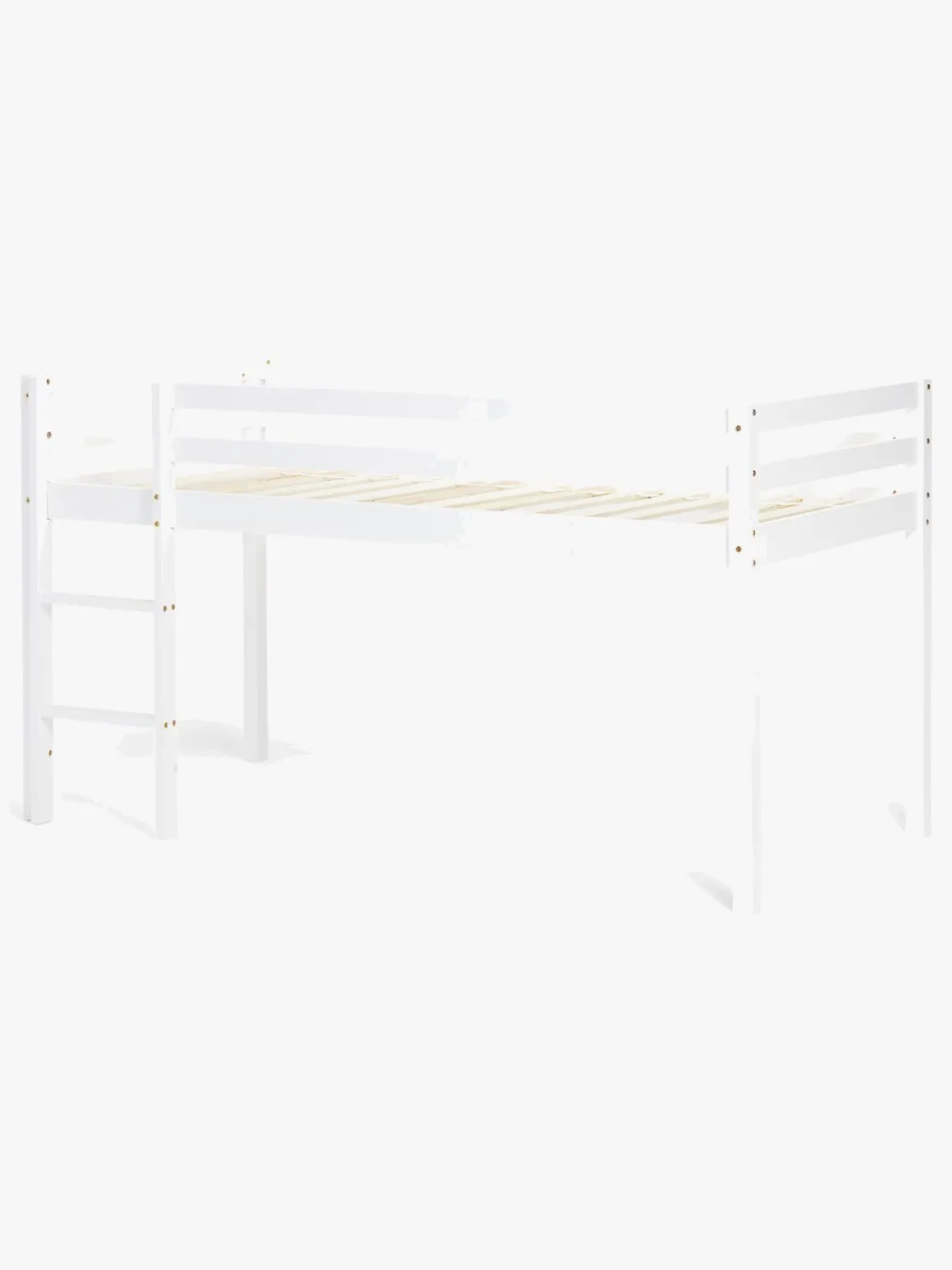 JLY PIRAT Dream Juniorseng m. Sengegardin & Madras 90x190, Hvid