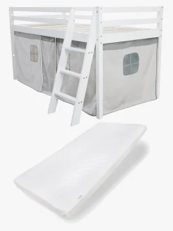 JLY TILDA Juniorseng m. Sengegardin & Madras 90x190, Hvid